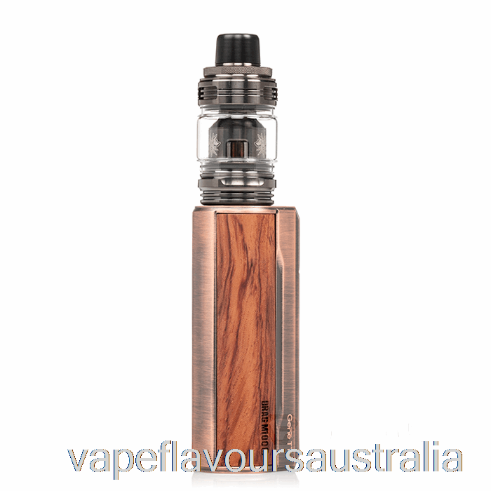 Vape Nicotine Australia VOOPOO DRAG M100S Starter Kit Antique Brass and Paduak